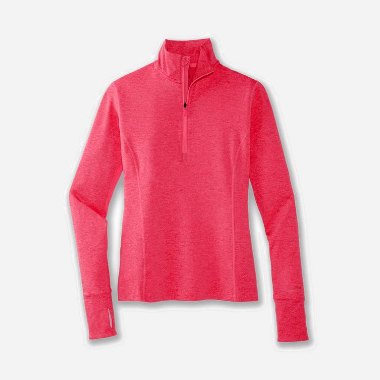 Brooks Dash 1/2 Zip Løpejakker Dame Nettbutikk - Rosa - Norge (QHJ420791)